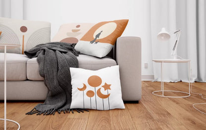 15.76 x 15.76" Full Custom Linen Cotton Square Throw Pillow for Sofa Couch Bed Home Decor