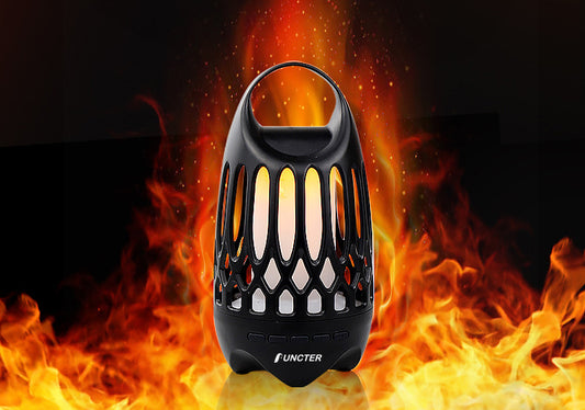 Outdoor LED Flame Atmosphere Lamp Wireless Speaker