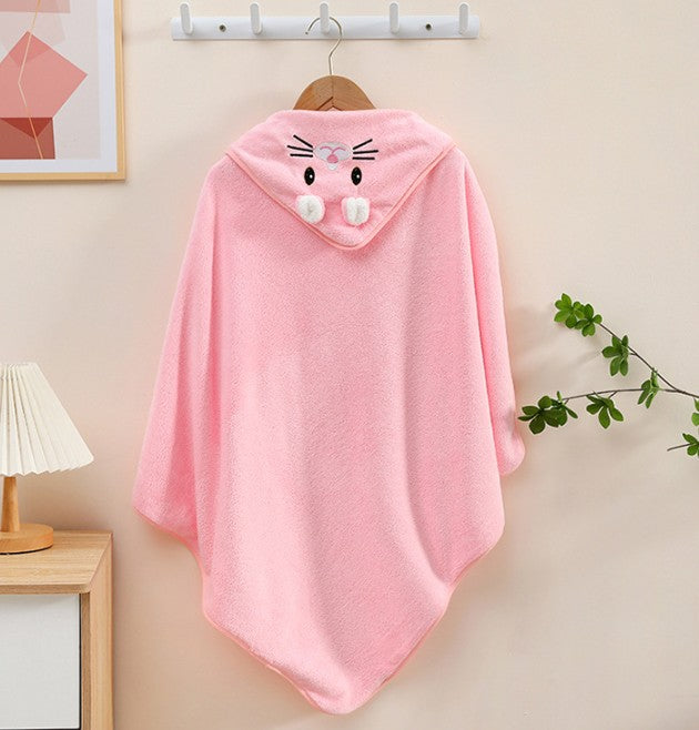 Baby Hooded Towel Cape Quick Dry Bath Robe