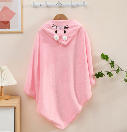 Baby Hooded Towel Cape Quick Dry Bath Robe