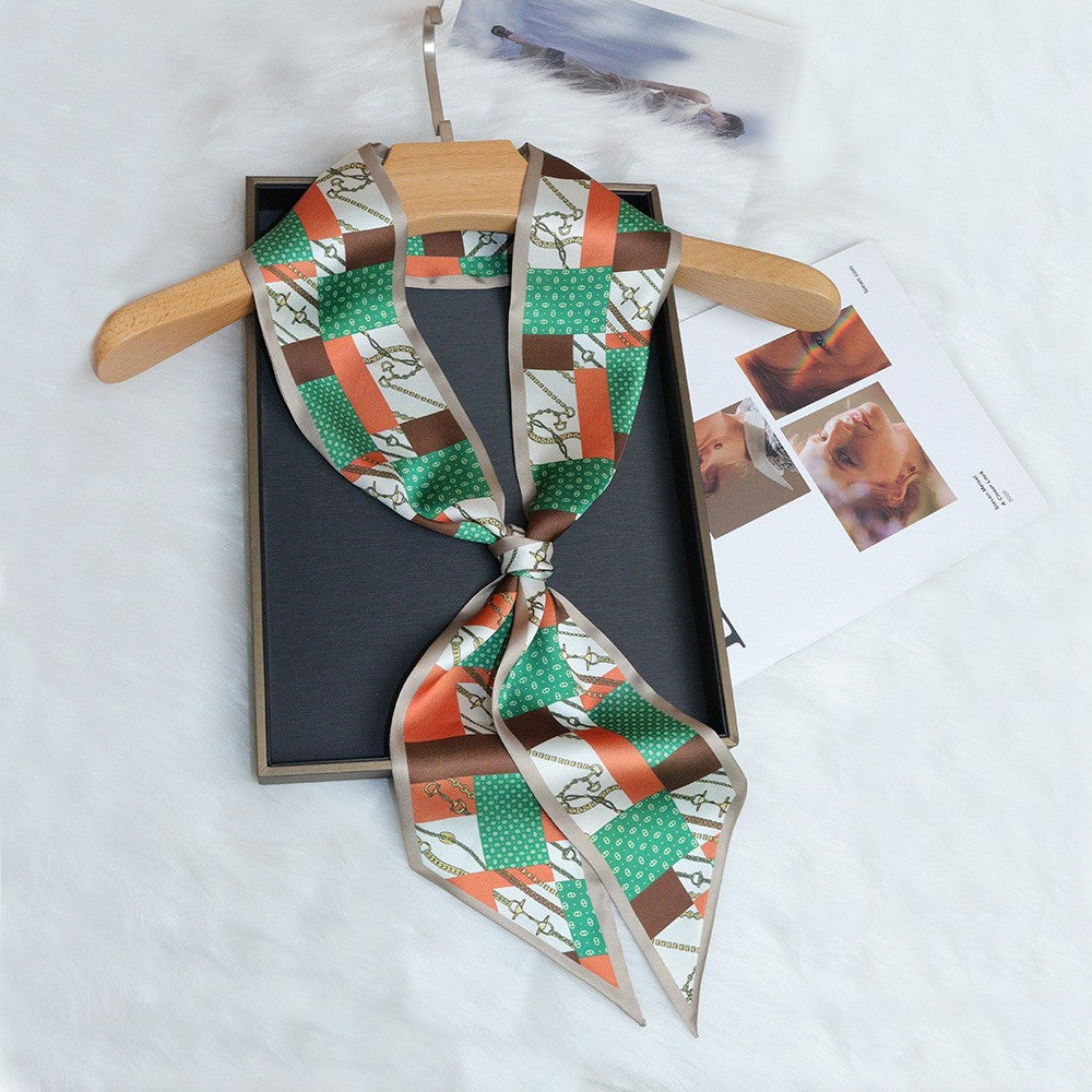 51 x 3.7" Imitation Silk Scarf Bag Scarf