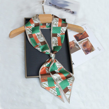 51 x 3.7" Imitation Silk Scarf Bag Scarf