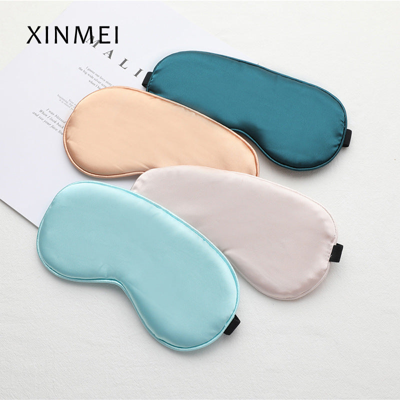 Imitation Silk Eye Mask W/ Adjustable Strap