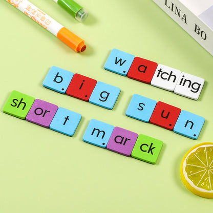 Custom 50 pcs Magnetic Letter Tiles Phonics magnets for Phonics and Spelling
