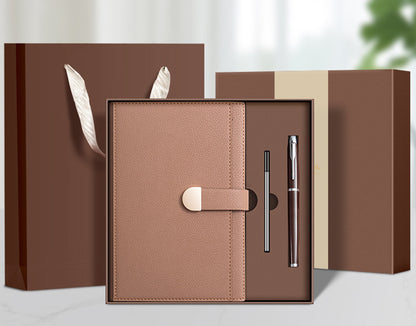 A5 Notebook Journal PU Leather Hardcover With Pen & Gift Box Set