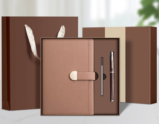 A5 Notebook Journal PU Leather Hardcover With Pen & Gift Box Set