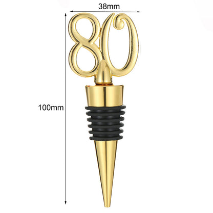 80th Wine Stopper Wine Stopper Birthday Party Souvenirs for Guests