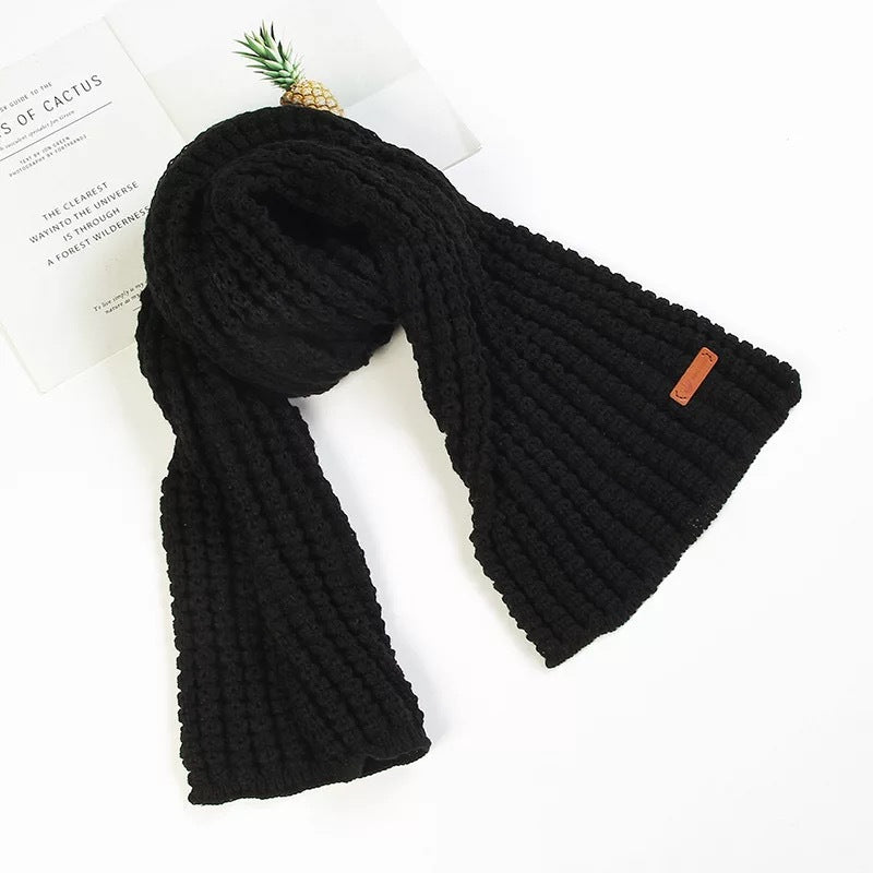 71" Winter Thicker Cable Knit Wrap Chunky Long Warm Scarf for Women and Men