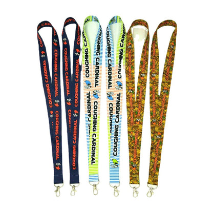 Double Sided Printed Lanyard w/Lobster Single Hook 3/4" Exhibition Lanyard