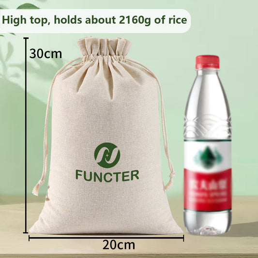 Custom 7.9" X 11.8" 8 Oz High Top Linen Cloth Drawstring Bags Jewelry Wedding Candy Gift Bags