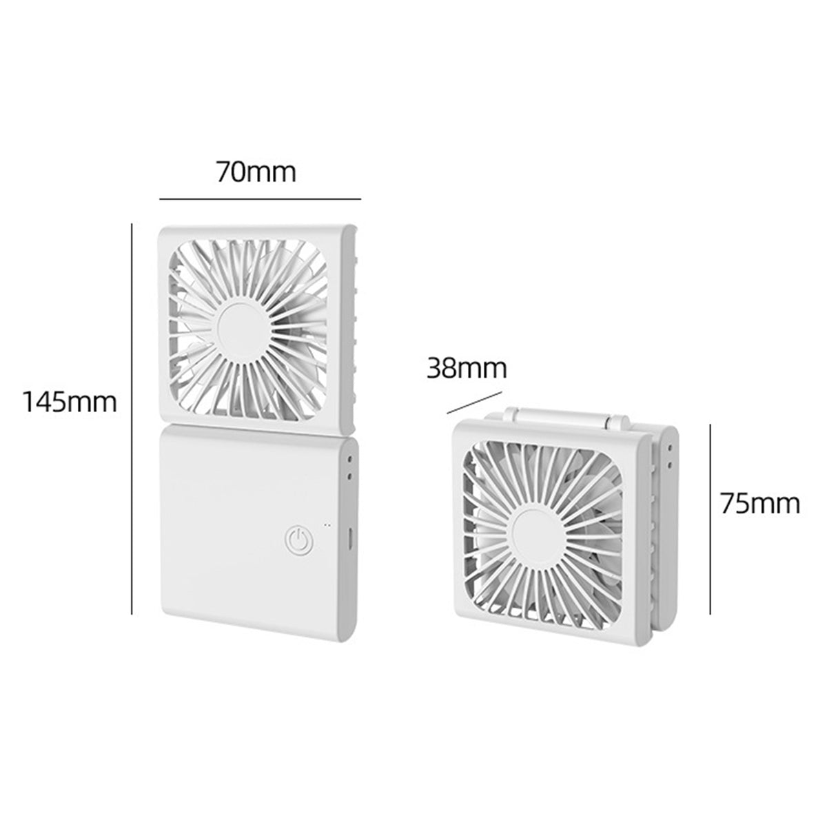 Portable 3-IN-1 Hand/Desk/Neck Fan for Summer