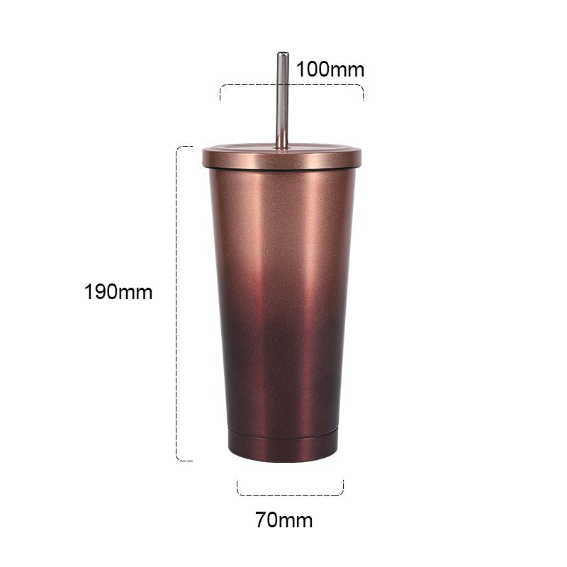 16 oz.Vacuum Insulated Travel Coffe Tumbler W/ Straw
