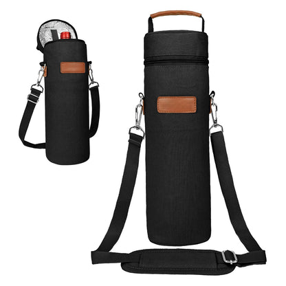 Insulated Wine Bottle Carrier Soft Cooler With Detachable Strap