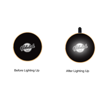 Bamboo Flashing LED Light Up Wireless Charger (White Light)