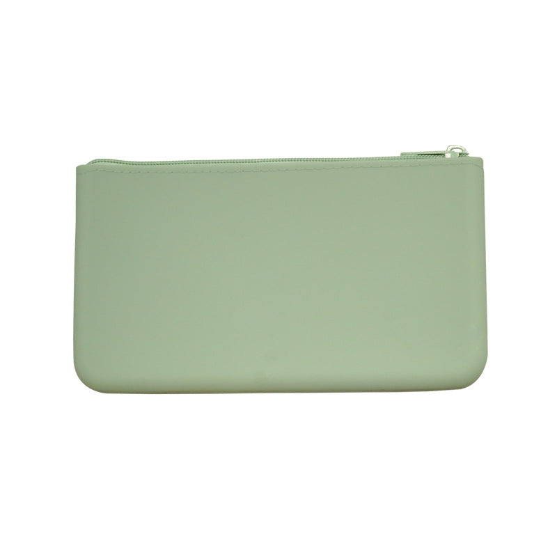 Portable Silicone Zipper Bag Multi Purpose Soft Organizer Bag Makeup Bag