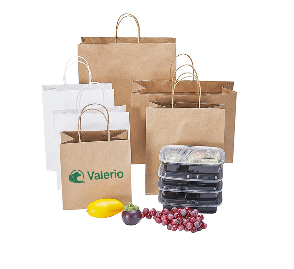 Kraft Paper Gift Bags (16.1L x 5.1D x 12.2H Inches)