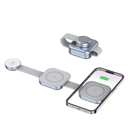 3" 1 Foldable Magnetic Wireless Charger Wireless Charging Pad For Multiple Device-Full color Print