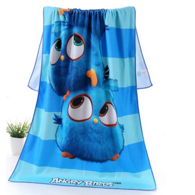 12"x 20" Sublimated Microfiber Velour Golf Towel with Grommet & Carabiner