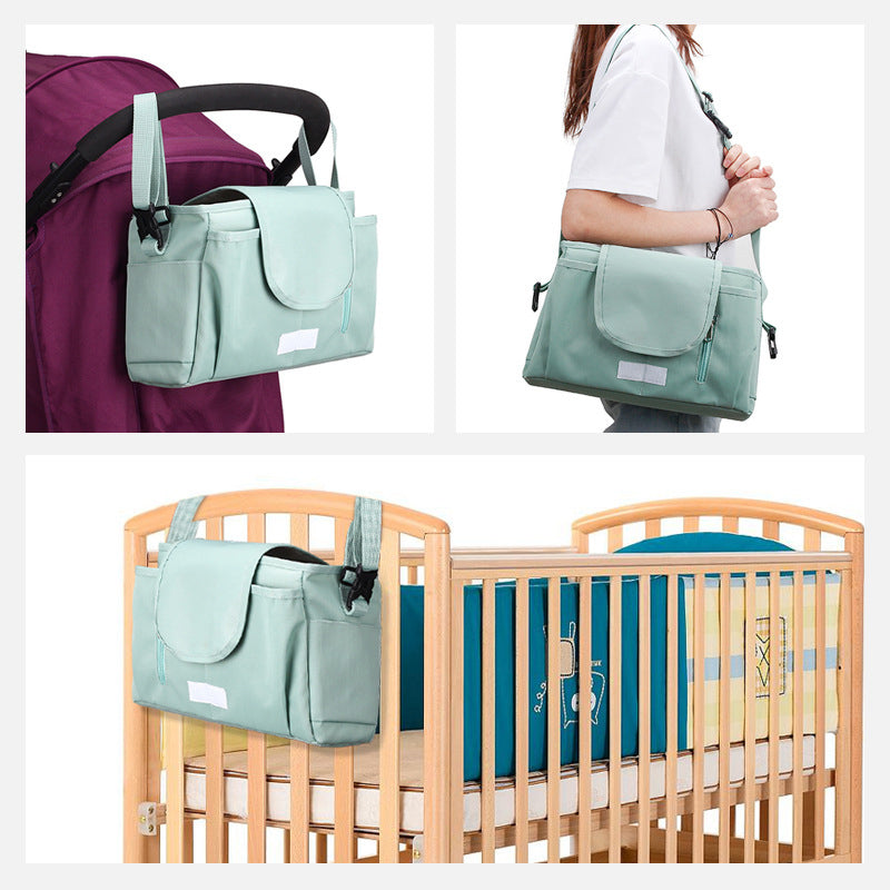 Multi-function Polyester Baby Stroller Organizer Bag Diaper Bag Baby Stroller Hanging Bag