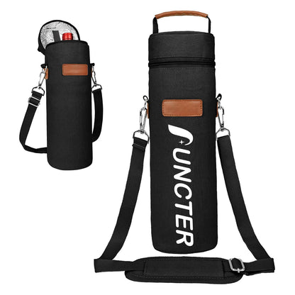 Insulated Wine Bottle Carrier Soft Cooler With Detachable Strap