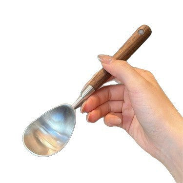 Wooden 304 Stainless Steel Scoop Watermelon Scoop Ice Cream Scoop