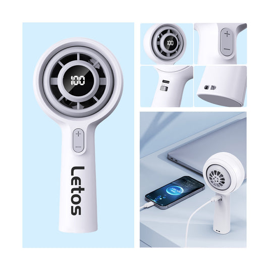 Turbine Output Portable Fan W/ Power Bank
