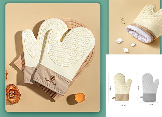 One pcs Silicone Heat Resistant Cooking Gloves Kitchen Oven Mitt for Cooking