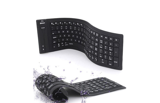 84 Keys Portable Wireless Silicone Keyboard