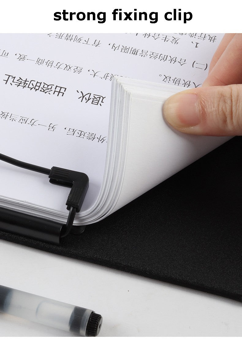 A4 PU Leather Padfolio Clipboard Folder Writing Pad Notepad Clip Boards