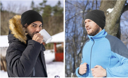 Unisex Adult Knit Cuffed Beanie Hat