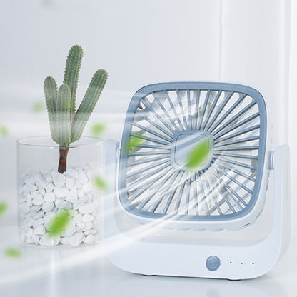 Portable Rechargeable Desktop Mini Table Handheld Fan-Size S