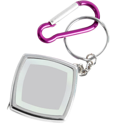 2 - Metre Square Mini Retractable Metric And Imperial Tape Measure with Keychain
