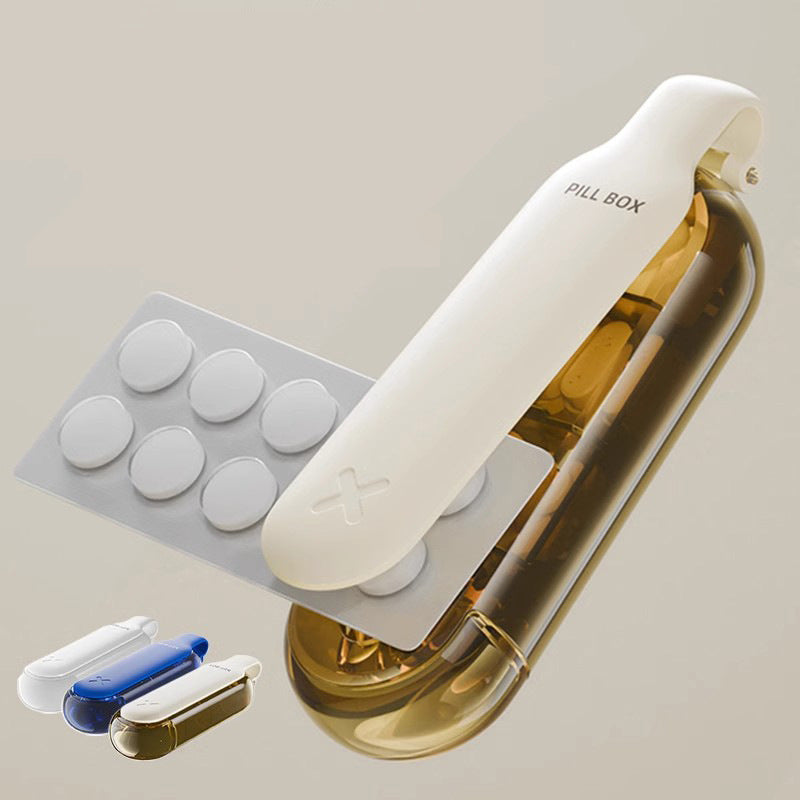 Portable 2 - in - 1 Pill Organizer & Extractor