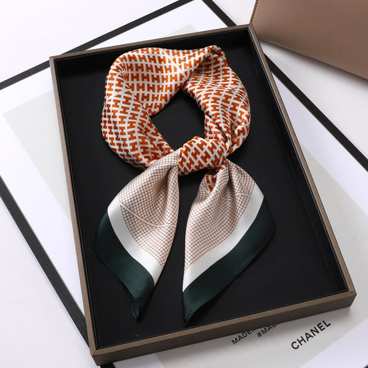 28" x 28" Stain Square Scarf Neck Scarves Kerchief Neckerchief Headband Handbags Wrap Scarf #17