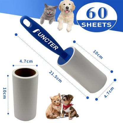 Lint Roller 60 Sheets, PP Handle, Sticky Pet Hair Remover