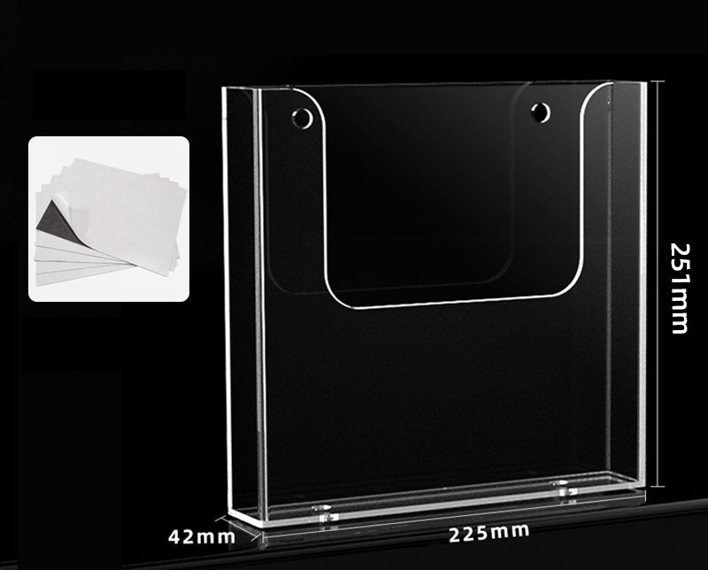 A4 Hanging Literature Holder W/ A Magnetic Sticker