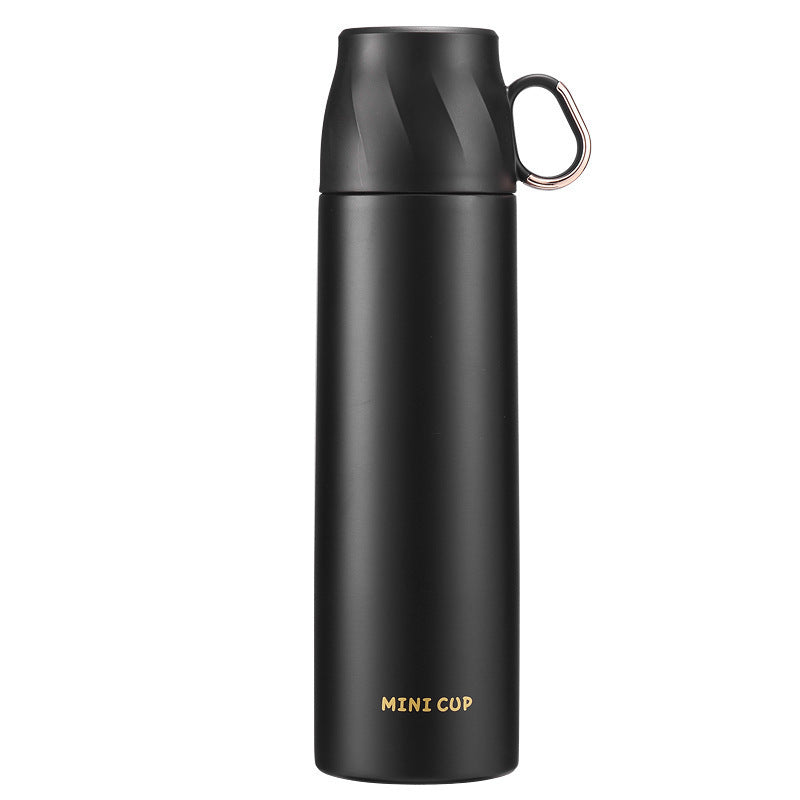 16.9oz/500ML 304 Stainless Steel Insulated Water Bottle With Screw-on Lid Portable Vaccum Mug