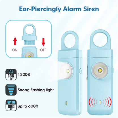 130dB Outdoor Rechargeable Safety Alarm for Womenn