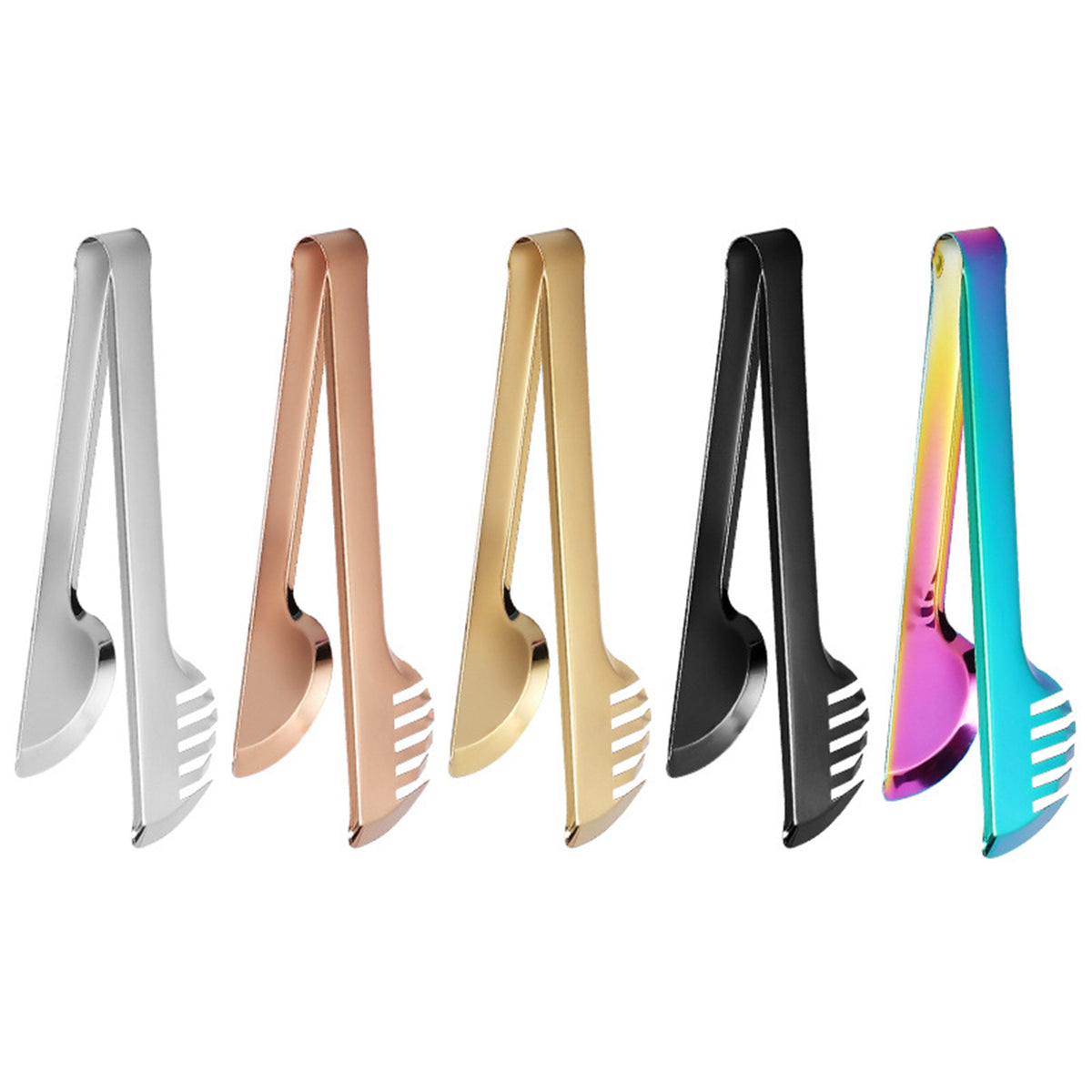 9.5" L Stainless Steel Serving Tongs Pasta Tong