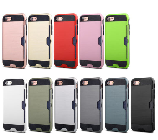 Hair Line Finishing - Phone 7 Cover w/Credit Card Protector