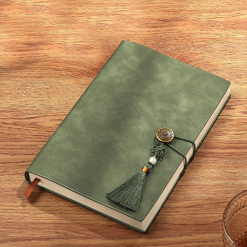 A5 PU Leather-Bound Business Notebook Writing Journal Executive Notebook Meeting Note