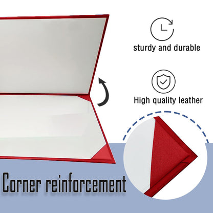 Leatherette Paper Diploma Cover 8.5''x 11'' Graduation Certificate Holders Certificate Cover