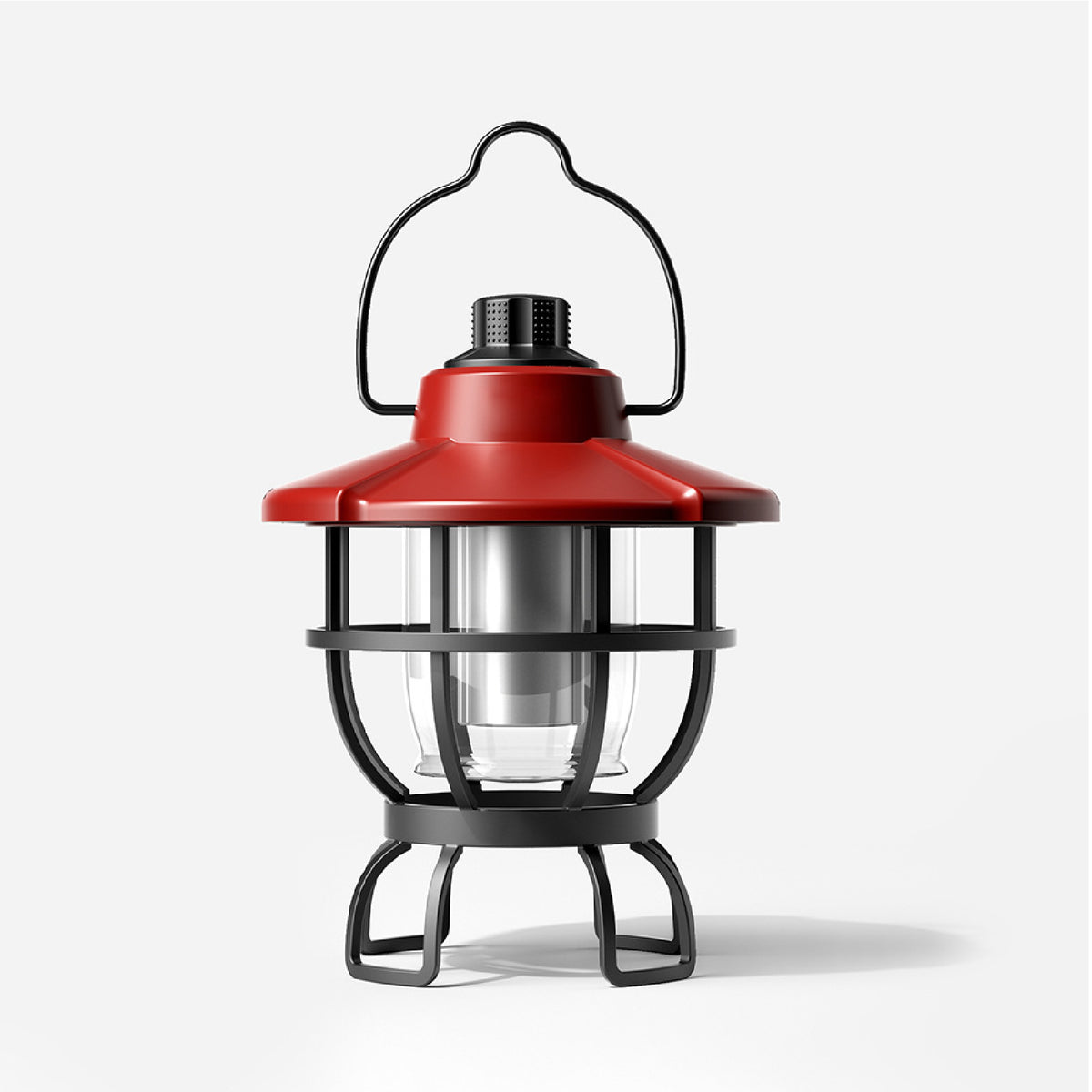 Vintage LED Light Camping Lantern Adjustable Brightness & Hanger Waterproof Outdoor Lamp