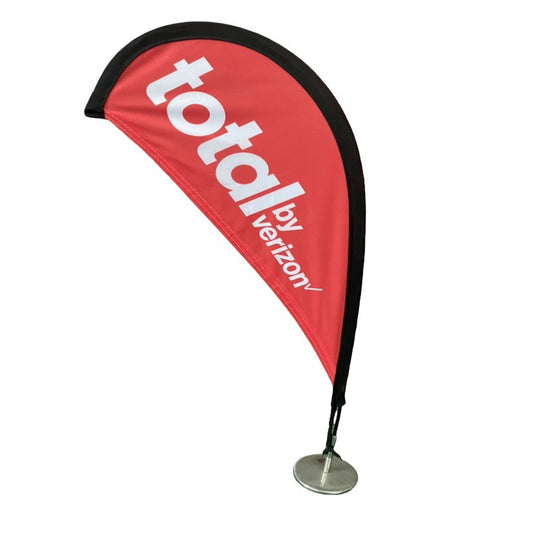 Desktop P Shaped Mini Beach Flag