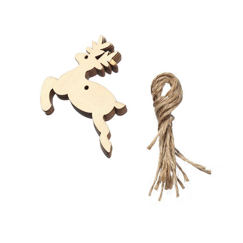 Wooden Christmas Ornaments Hanging Christmas Tree Decorations Home Decor