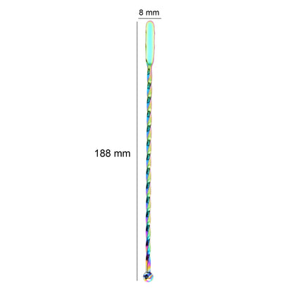 7.4 L Stainless Steel Twisted Spiral Cocktail Stirrer