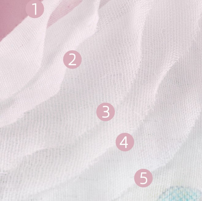 Full Custom Newborn Baby Muslin Washcloths Soft Cotton Gauze Face Towels