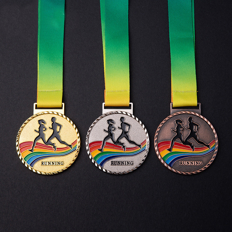 2.56" Gold Silver Bronze Award Medals-Winner Medals Gold Silver Bronze Prizes Running Medals