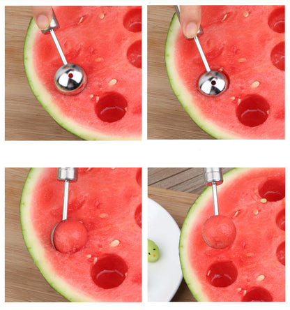 Round 304 Stainless Steel Fruit Scoop Watermelon Scoop Ice Cream Scoop