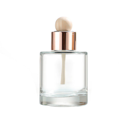 1.7 oz. Unlit Gold Capped Aromatherapy Glass Empty Bottles High Style for Car & Home